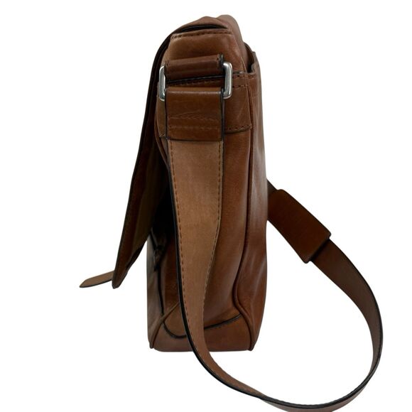 Frye Oliver Leather Messenger Bag Work School Travel Computer Laptop - Picture 5 of 16